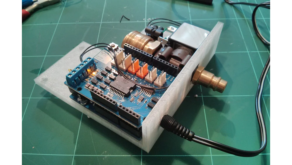 Arduino with magnetic valve